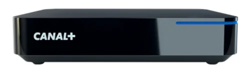 Internetowy dekoder Canal+ OTT w kolorze czarnym z logo operatora